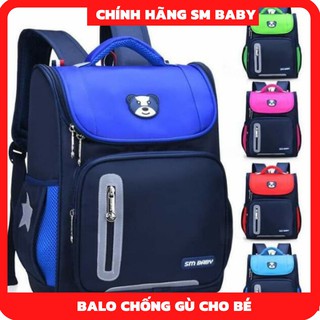 Balo Học Sinh Tiểu Học Cho Bé Gái Bé Trai ❤️ ĐỦ SIZE❤️ Balo Gấu Trẻ Em Cấp 1 SM BABY Chống Gù,Có Phản Quang,Chống Thấm