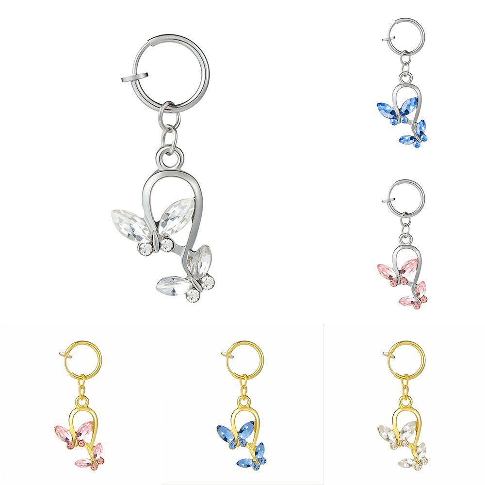 Khuyên Rốn Hình Bướm Đính Đá Nhân Tạo Thời Trang