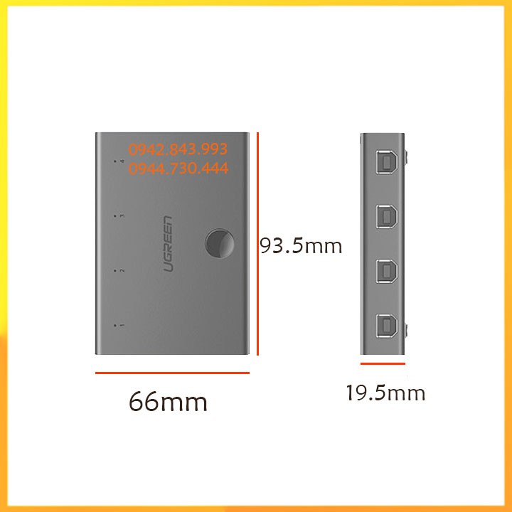 Bộ chia máy in 4 ra 1 Ugreen 30346 hàng chính hãng_adapternguongiare