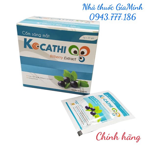 Cốm sáng mắt Kocathi (Chính hãng)- Hỗ trợ suy giảm thị lực, giúp mắt sáng khoẻ