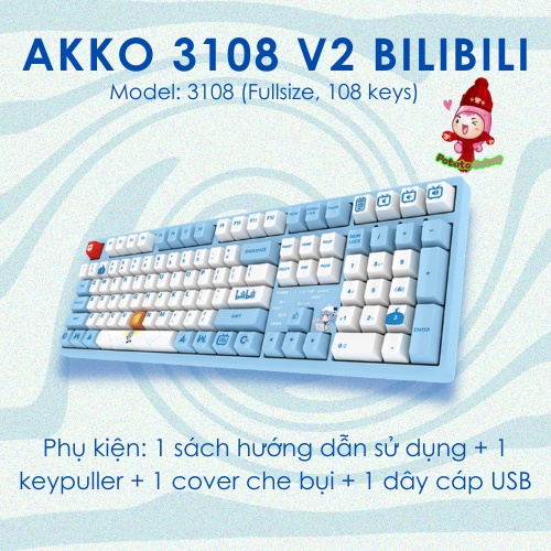 Bàn phím cơ AKKO 3108 v2 Bilibili