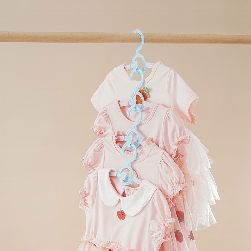 Bộ 20 Móc Treo Quần Áo Chống Trượt Có Thể Điều Chỉnh Cho Bé