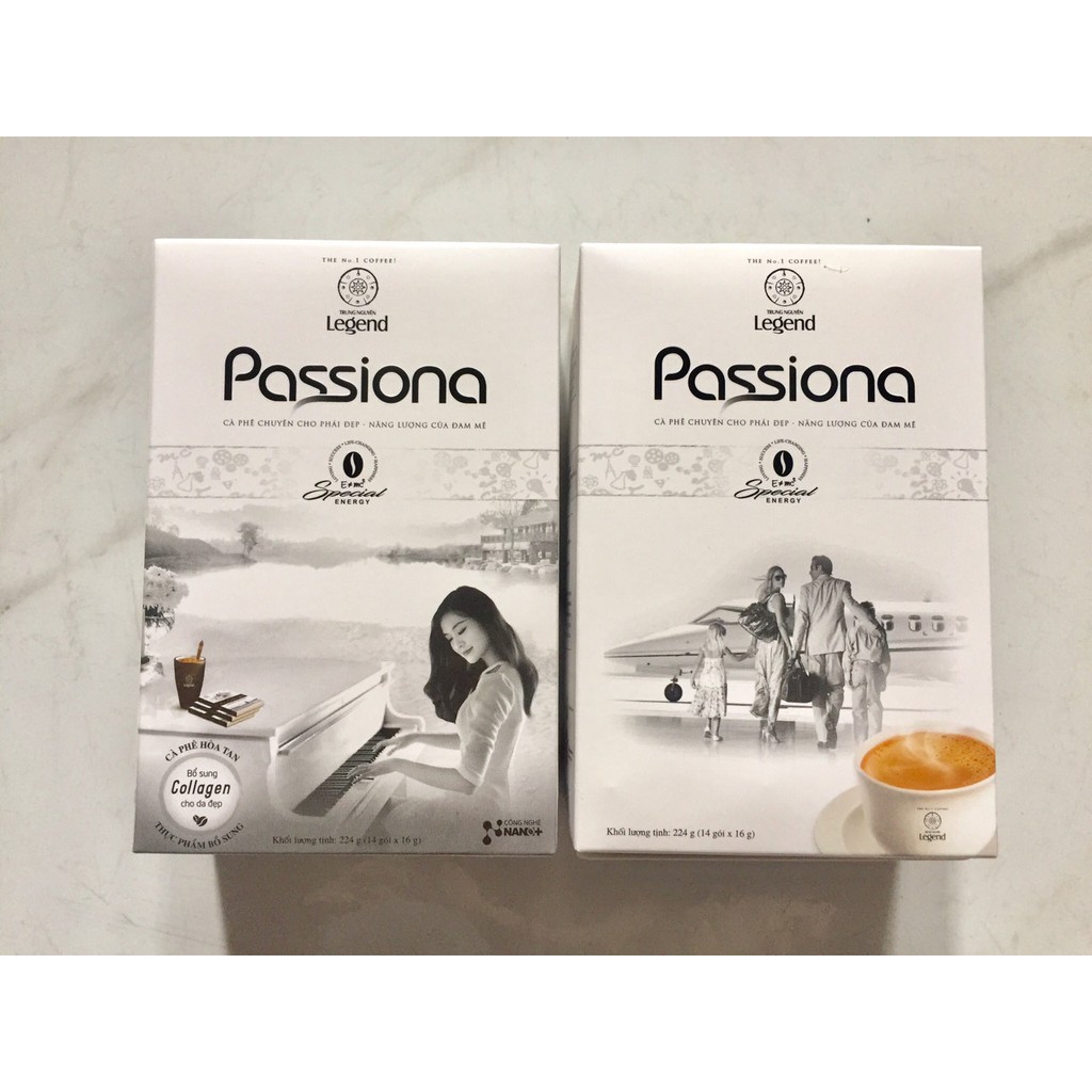 Cà phê Passiona cho phái đẹp 4in1 hòa tan hộp 14 gói