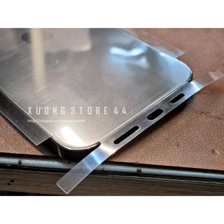 [iPhone] Miếng dán dẻo PPF full lưng viền iPhone X/11/12/13/14 nhám chống vân tay