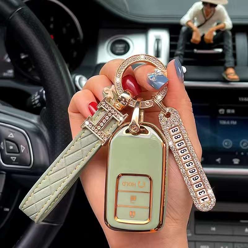 Vỏ Silicon Bảo Vệ Chìa Khóa Điều Khiển Từ Xa Cho Xe Hơi Honda CITY CIVIC JAZZ CRV ACCORD BRV HRV