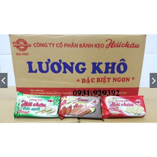 Lương khô Hải Châu vị đậu xanh-cacao-tổng hợp-dinh dưỡng 65g