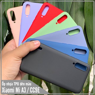 Ốp lưng Xiaomi Mi A3 / Mi CC9E nhựa TPU dẻo màu, mặt trong vải nhung My Choice