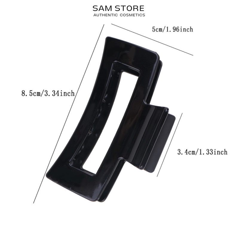 Kẹp tóc càng cua chữ nhật style Hàn Quốc