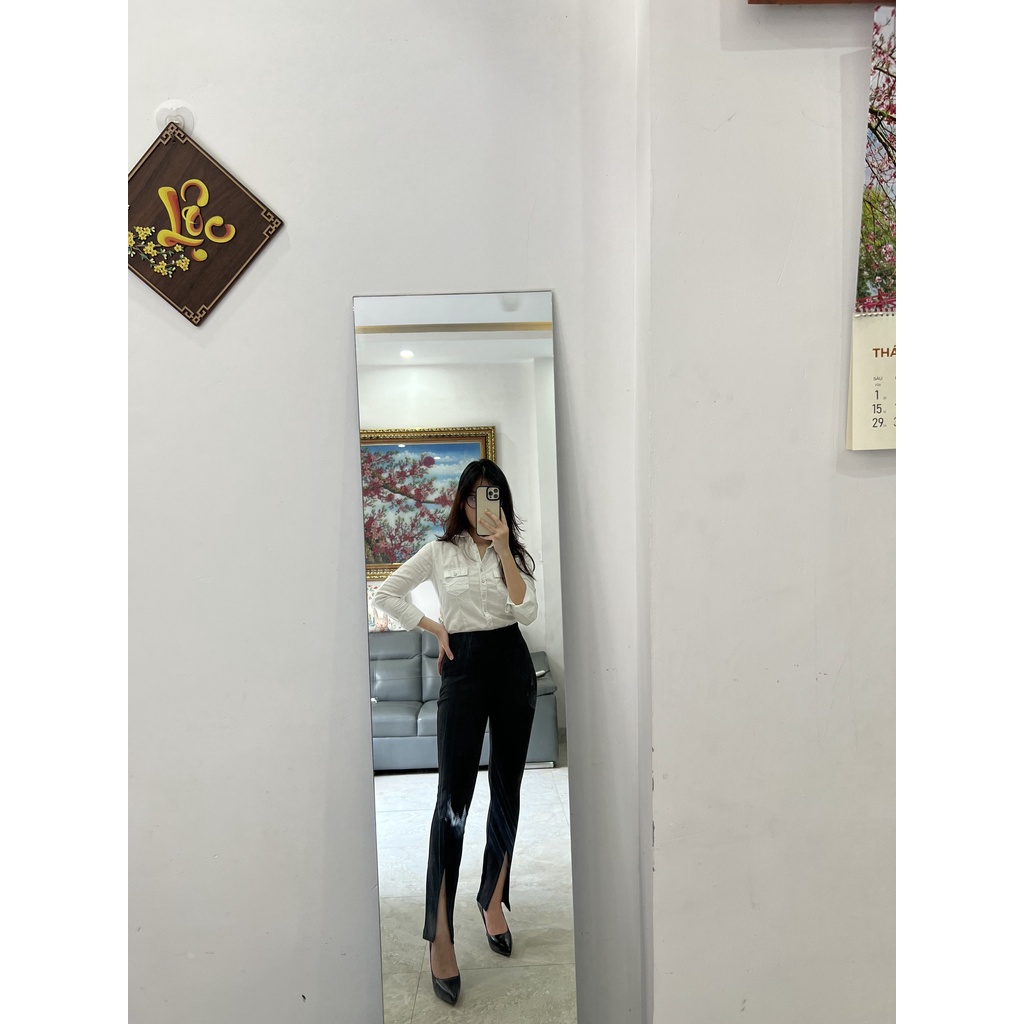 Quần legging cạp cao/ Quần legging nữ cạp cao ống xẻ Hàng Việt Nam xuất khẩu | BigBuy360 - bigbuy360.vn