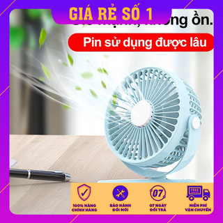 Quạt Kẹp Bàn Thích hợp cho dân Văn Phòng, Xoay 360 độ, Kẹp chắc chắn