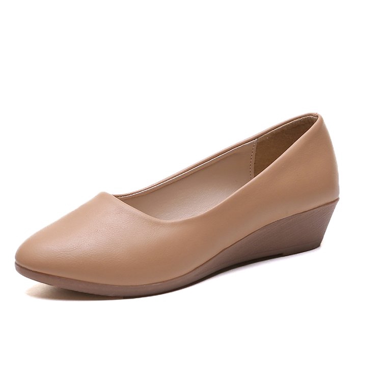 Giày búp bê IELGY đế mềm màu trơn thời trang cho nữ