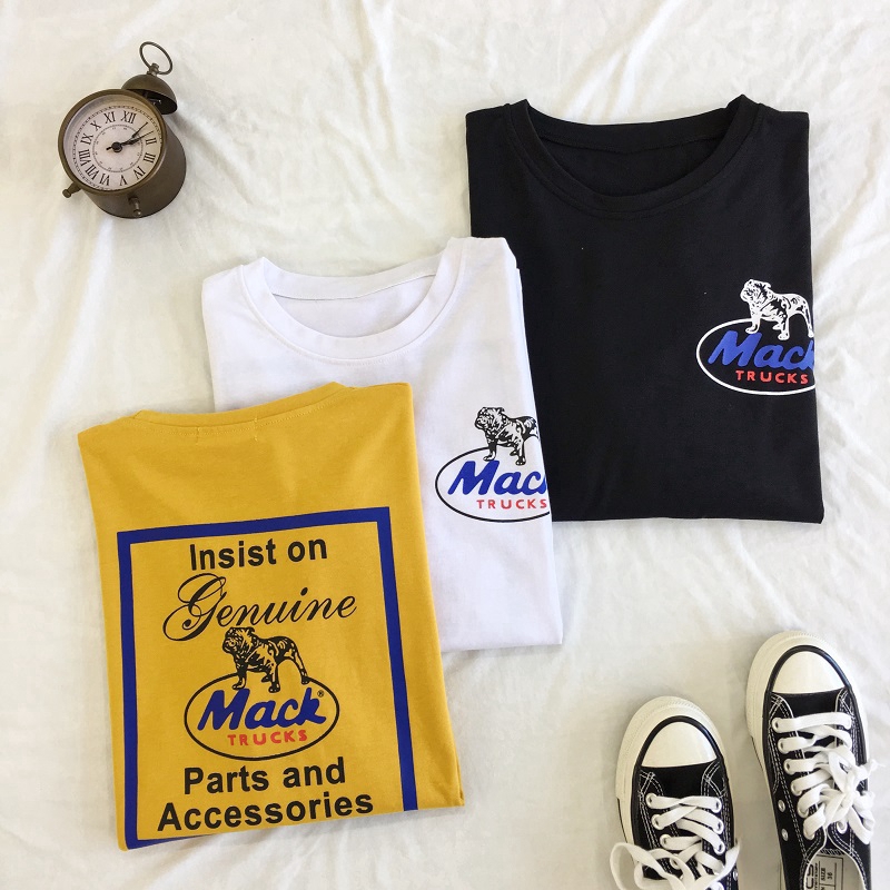 SUXI Áo Thun Nữ Tay Ngắn In Hình Phong Cách Hàn Quốc