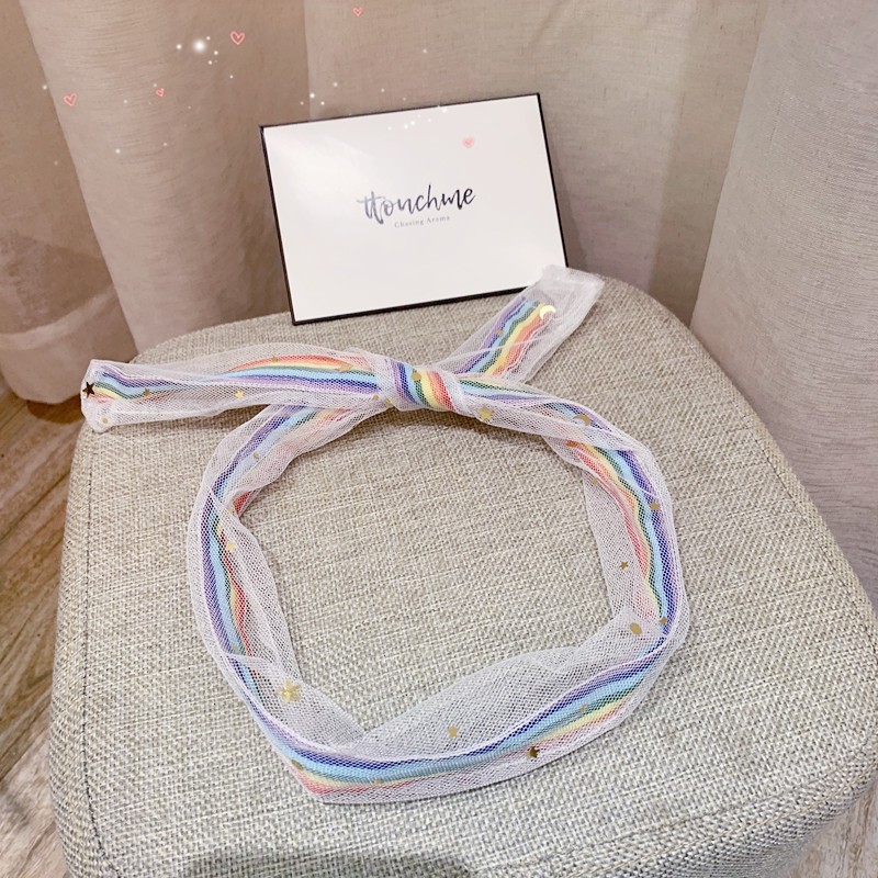 Băng Đô Họa Tiết Ngôi Sao Cầu Vồng Xinh Xắn Thời Trang Hàn Quốc