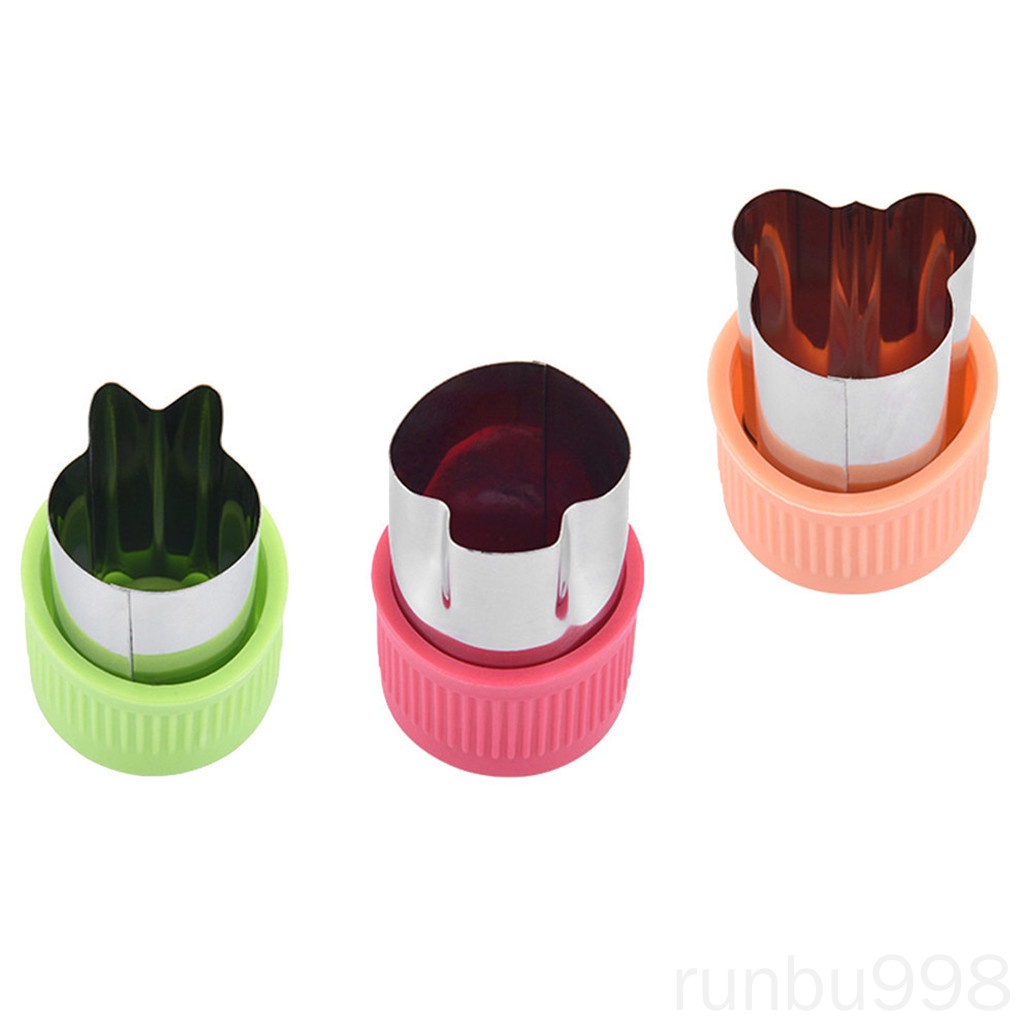 Set 3 khuôn cắt tạo hình trái cây tùy chọn kiểu dáng