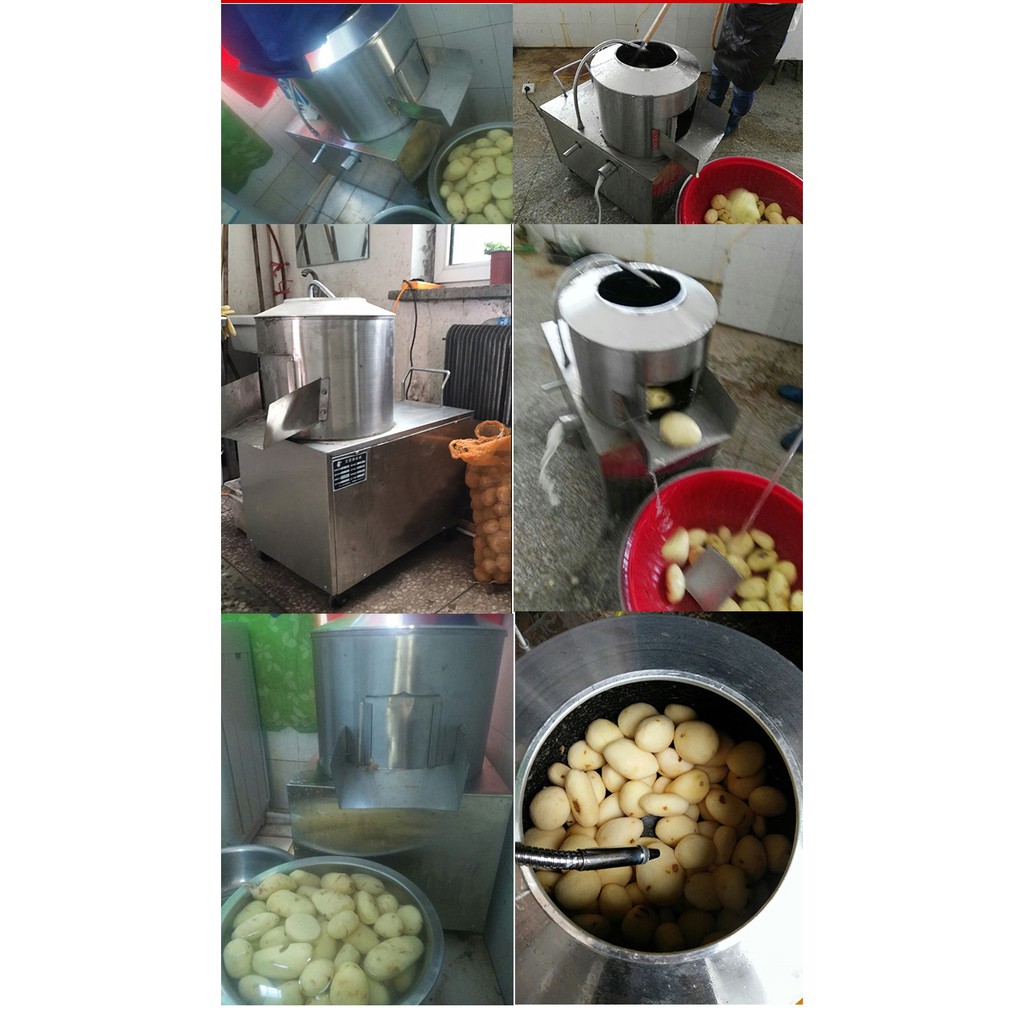 Máy nạo vỏ khoai tây, máy gọt rửa vỏ khoai siêu sạch, siêu nhanh