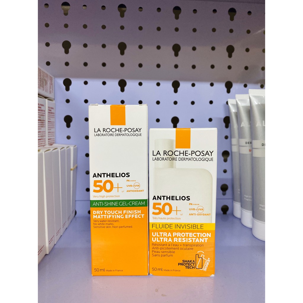 Kem chống nắng  LA ROCHE POSAY Dry touch Anti Shine Gel cho da dầu và LA ROCHE POSAY Anthelios Fluide Invisible MẪU MỚI | BigBuy360 - bigbuy360.vn