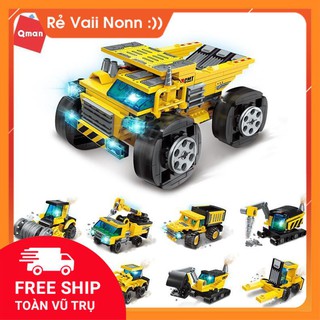 Đồ chơi lắp ghép xếp hình Qman 1806 - Xe tải hạng nặng
