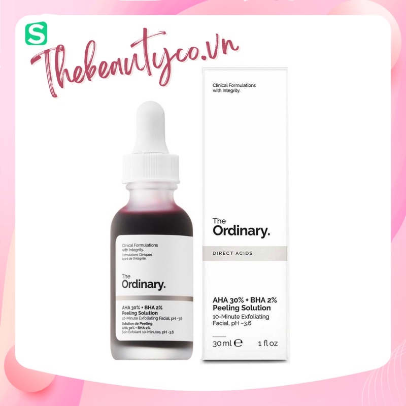 Tinh chất tẩy tế bào chết The Ordinary AHA 30% + BHA 2% Peeling Solution