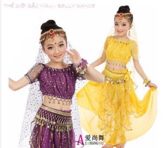 Đồ múa bụng belly dance trẻ em