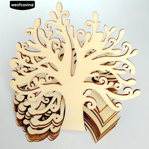 Set 10 Nút Gỗ Hình Cây Độc Đáo Làm Đồ Thủ Công