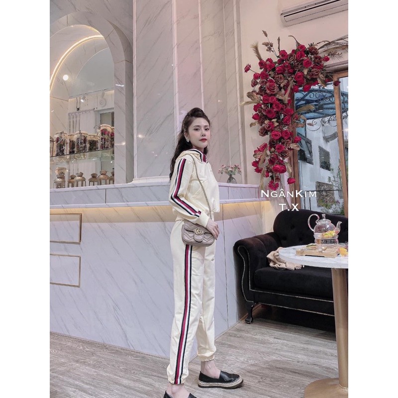 Set Áo mũ chạy Sọc cá tính