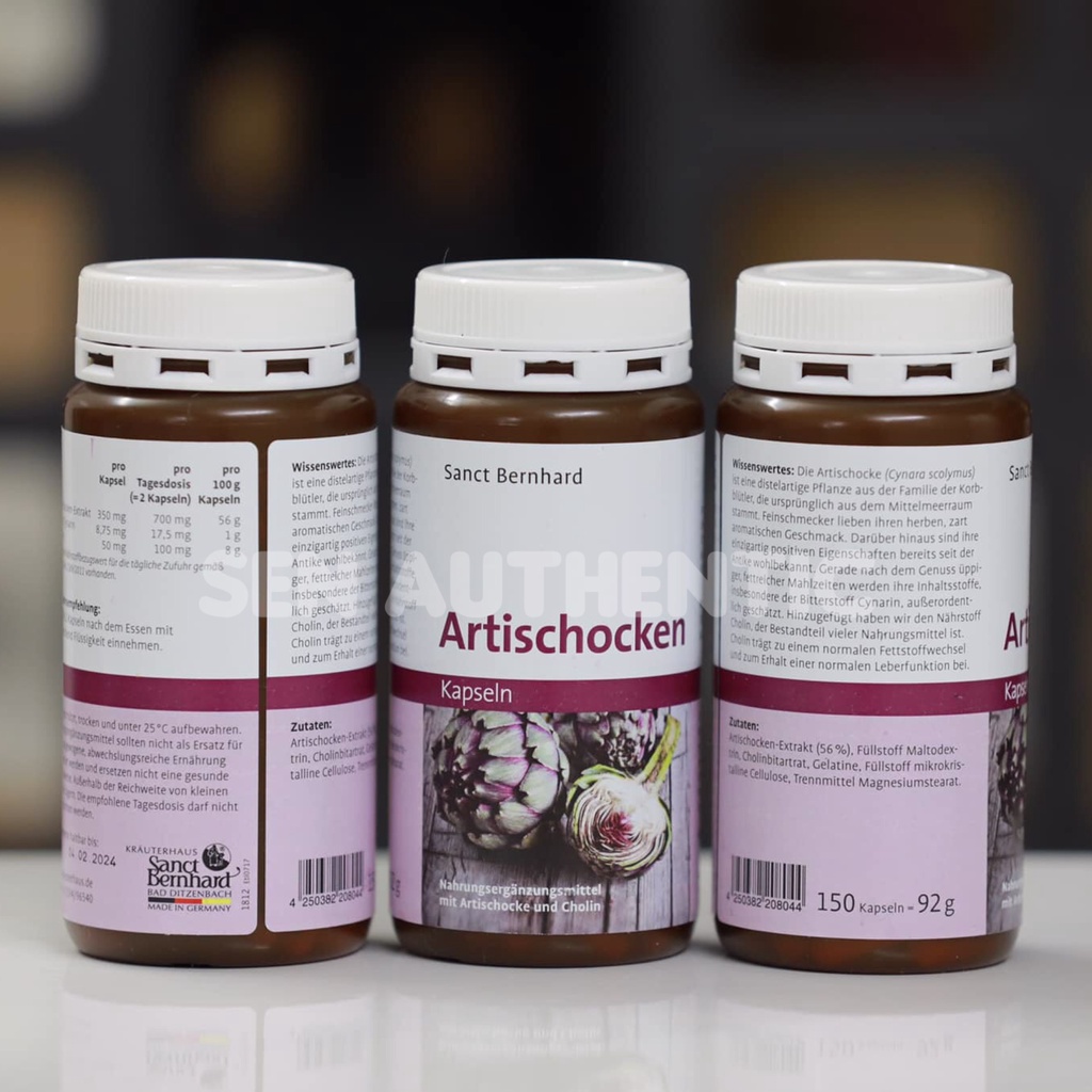 Viên nang bổ gan atiso artischoken capsules  mát gan, giải nhiệt 🍃🍃