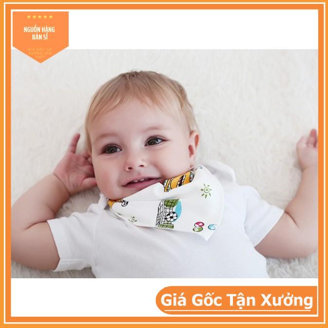 [FREE SHIP - ĐƠN TỪ 50K] Yếm Tam Giác Cotton 2 Lớp Dày Dặn Cao Cấp Có Cúc Bấm An Toàn với Trẻ