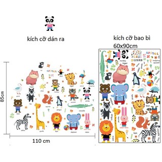 decal dán tường vườn thú tiếng anh