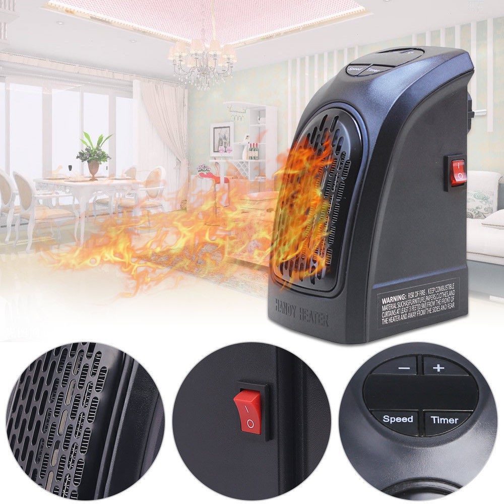Quạt sưởi/Đèn sưởi cầm tay handy heater 400W - có hẹn giờ thông minh
