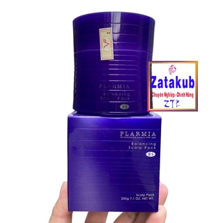 PLARMIA Mặt nạ chống rụng cân bằng da đầu Milbon Plarmia Balancing Scalp Pack 200g