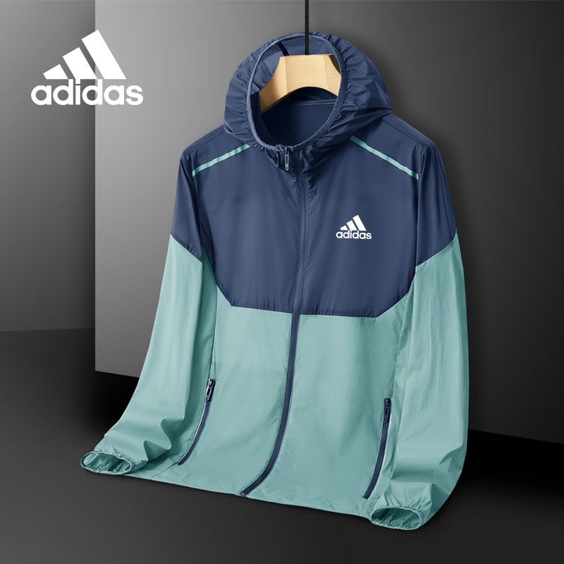 Adidas Áo Khoác Chống Nắng Chống Tia UV / Gió Chất Liệu Mỏng Nhẹ Thời Trang Mùa Hè Cho Nam