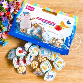 Một gói kẹo sữa chua viên hương trái cây gói lớn Risen Mỹ hàng cty nhập khẩu gói lớm gồm 16 cup nhỏ 150g