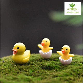 Vịt mẹ và vịt con - trang trí - tiểu cảnh