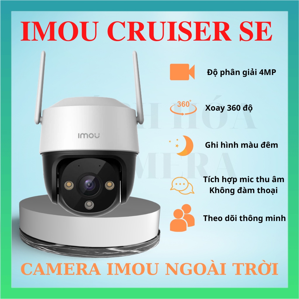 Camera WIFI ngoài trời, có màu đêm, xoay 360, IMOU CRUISER SE S21FP 2MP, S41FP 4MP, chính hãng, bảo hành 24 tháng