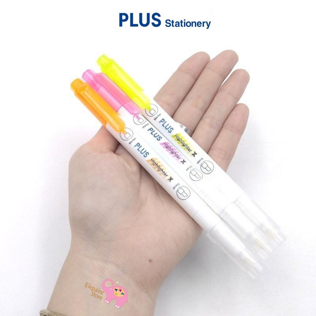 Bút marker dạ quang xóa được PLUS