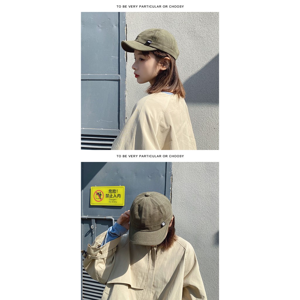 Mũ Bóng Chày Mềm Vành Ngắn Phong Cách Hip Hop Nhật Bản Cho Nam Và Nữ