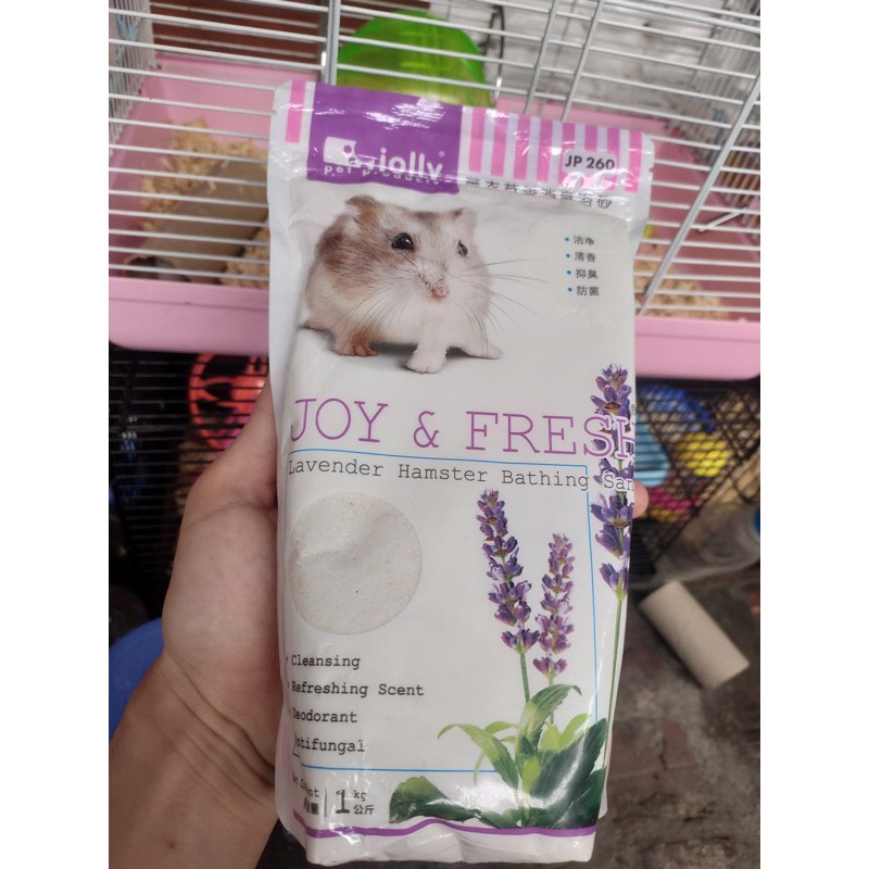 cát tắm jolly cho hamster 1kg