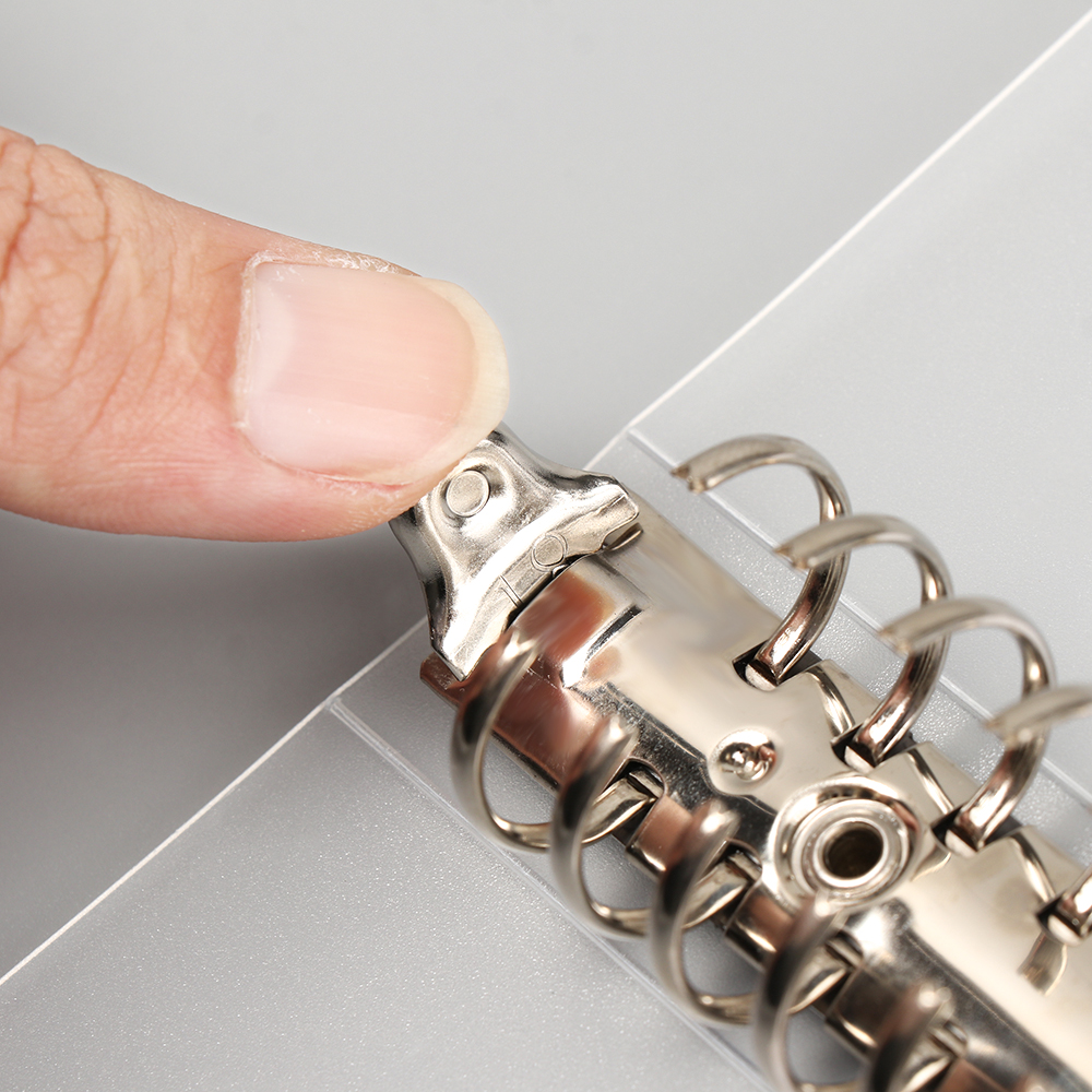 Vỏ Nhựa Bọc Sổ Tay 30/26/20 Lỗ Khổ A4/A5/B5 Có Thể Nạp Đầy Thời Trang