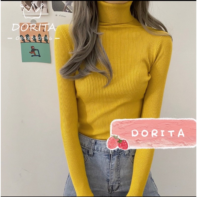 Áo len cao cổ hàng Quảng Châu - Dorita Boutique