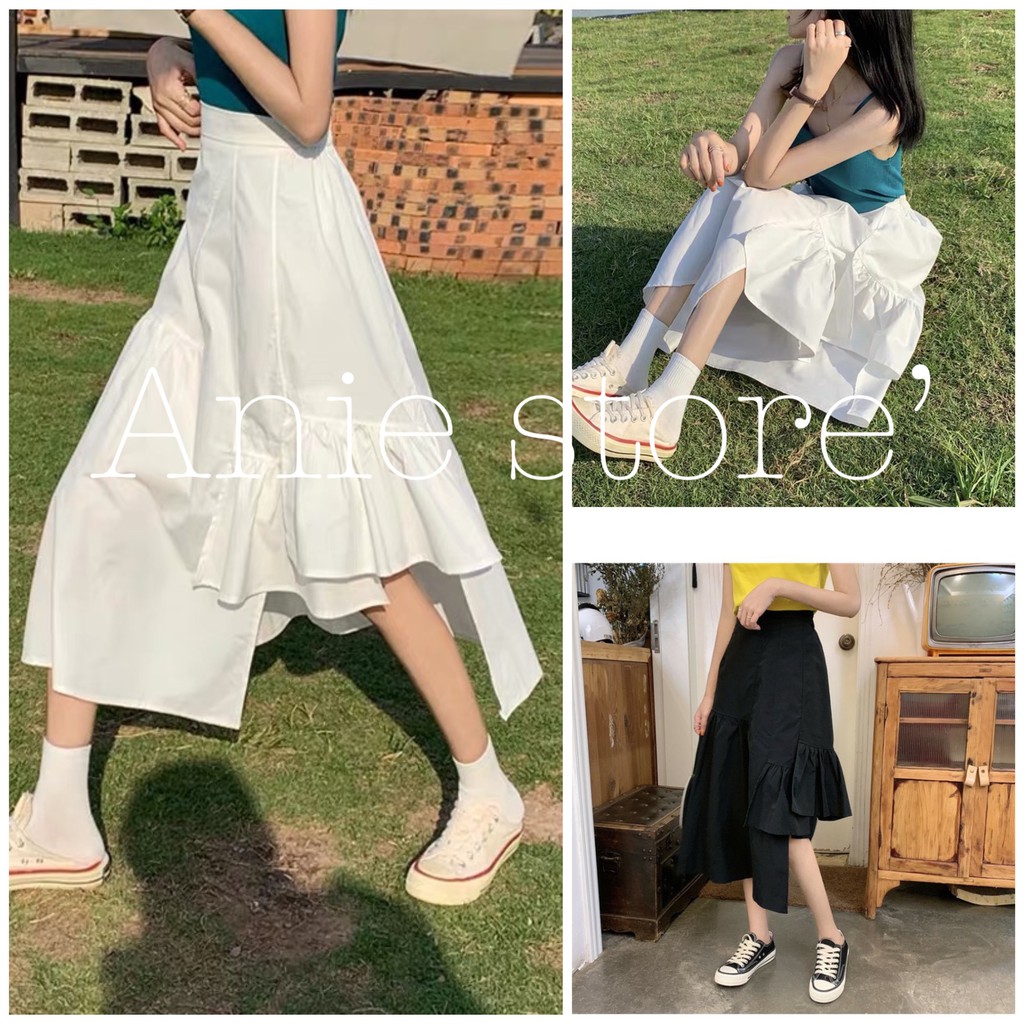 Chân Váy ULZZANG 3 Tầng 🦋FREESHIP🦋 Váy Đuôi Cá Kèm Lót 2 Màu | BigBuy360 - bigbuy360.vn