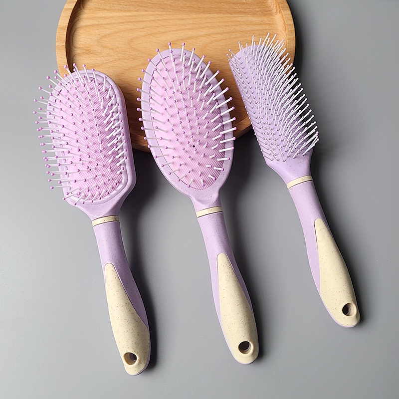 Set 3 Lược Chải Tóc Túi Khí Mát Xa Da Đầu Chống Tĩnh Điện Tiện Dụng Cho Gia Đình