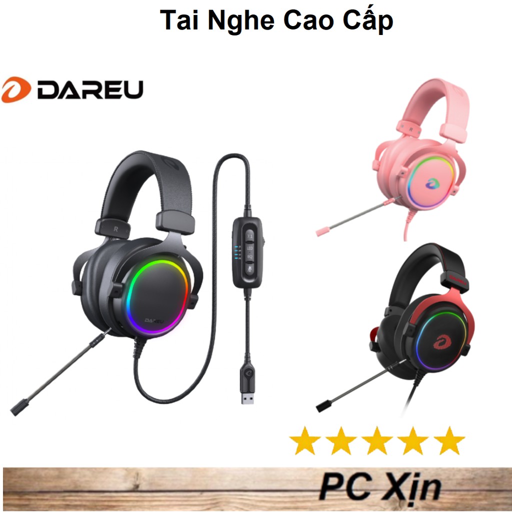 (Cao Cấp) Tai nghe Dareu EH925S PRO Gaming 7.1-Led RGB