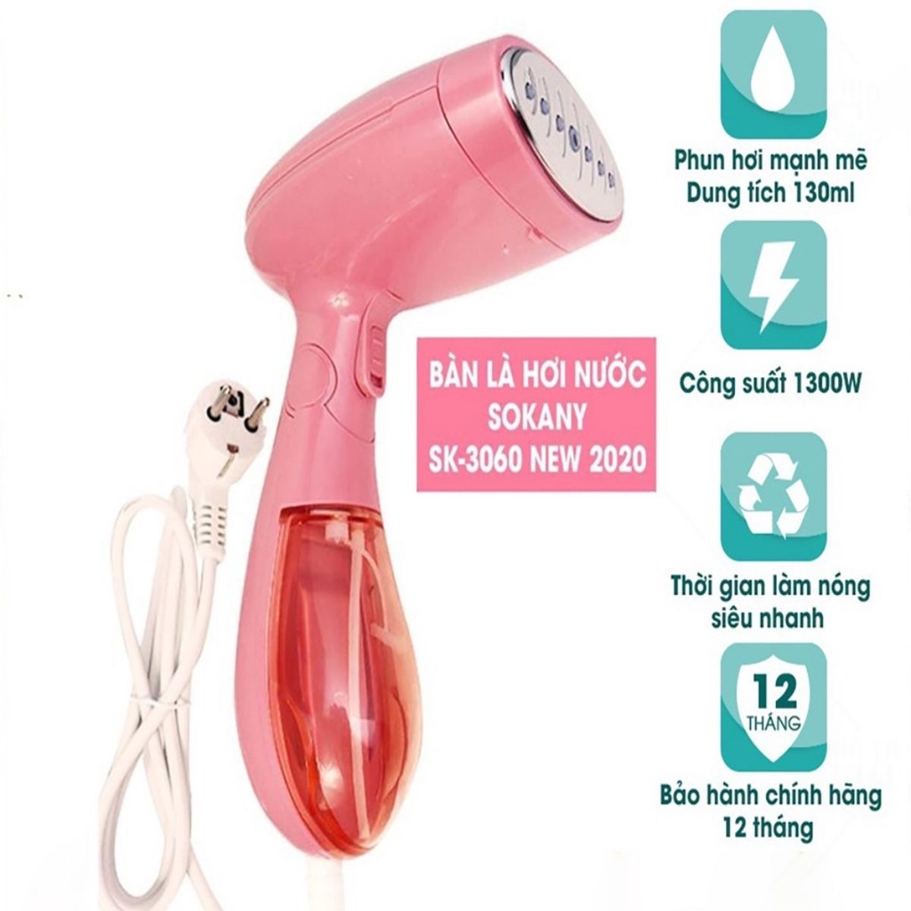 Bàn Là Hơi Nước Cầm Tay Sokany Gấp Gọn Bàn Ủi Mini Nhỏ Gọn Dễ Sử Dụng Chất Liệu Nhựa ABS Cao Cấp Angola_shop