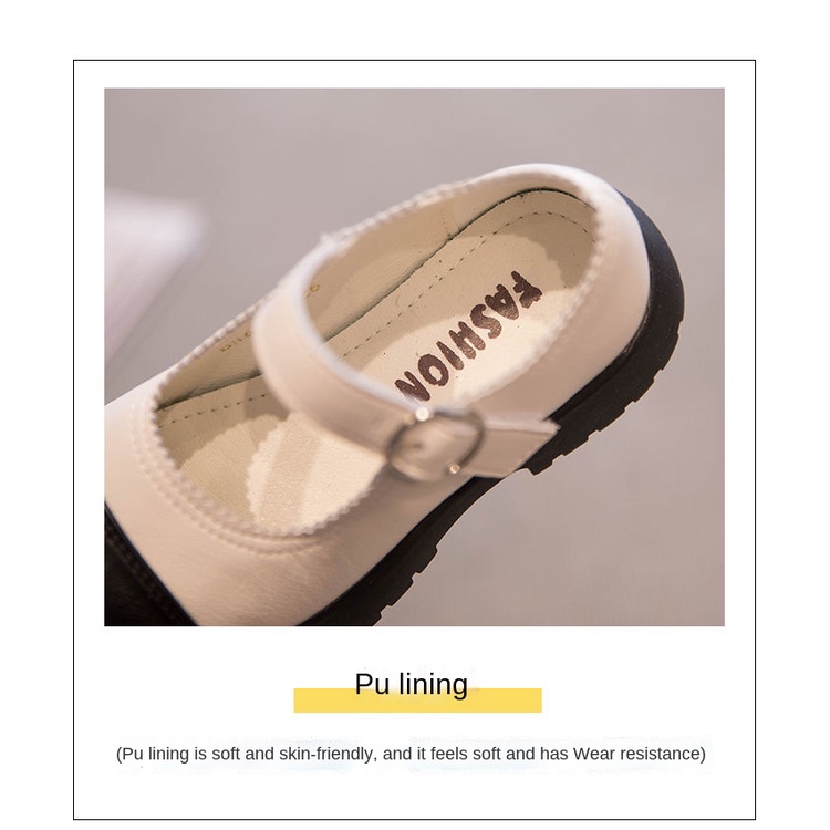 Giày búp bê da đế mềm kiểu công chúa xinh xắn cho bé gái