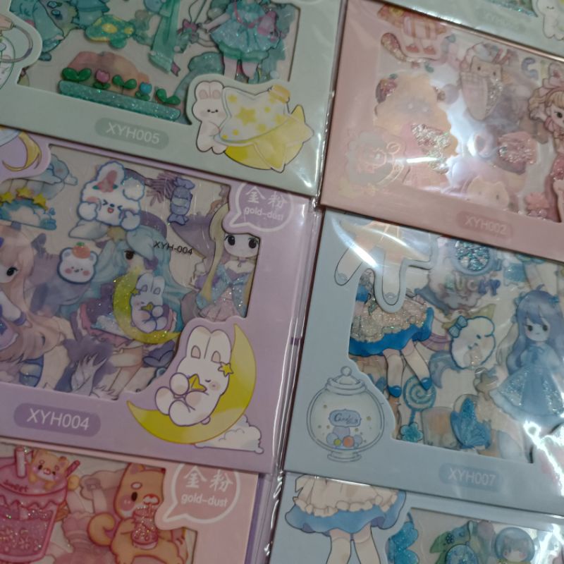 Bìa 20 bộ hình dán Sticker anime cổ trang phương tây siêu đẹp