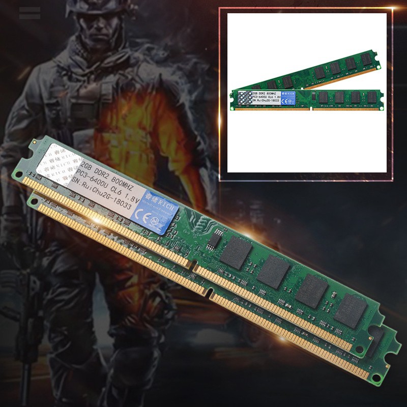 Bộ Nhớ Ram Ruichu Ddr2 2g 800mhz 1.8v 240pin Cho Máy Tính | BigBuy360 - bigbuy360.vn