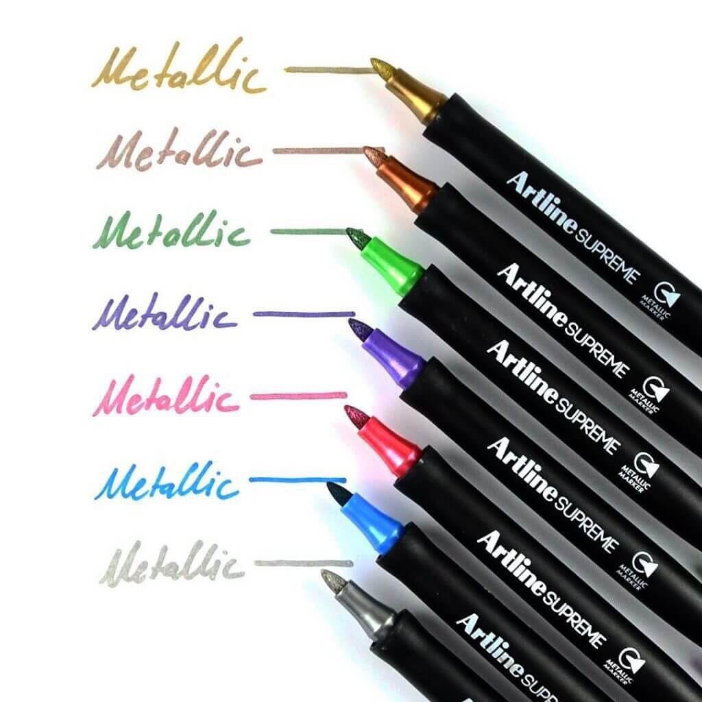 [THEARTSHOP] Bút marker màu nhũ vẽ trên mọi vật liệu ARTLINE Supreme Metallic 1.0mm