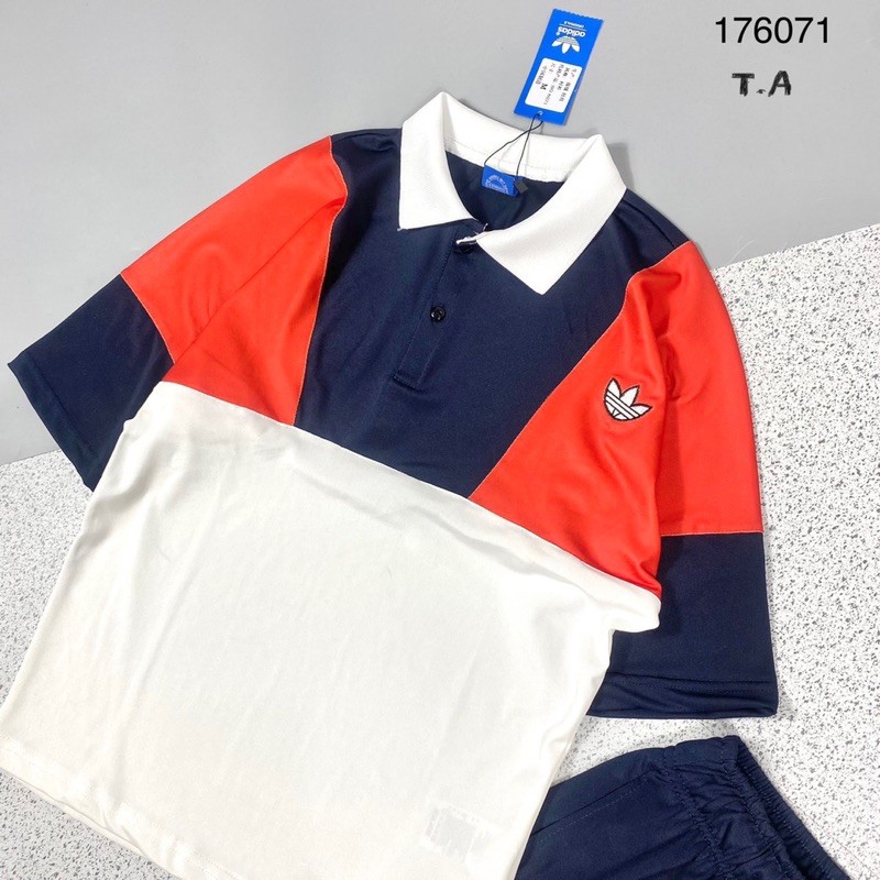 Bộ Hè Nam Thể Thao Pha Màu Thêu Logo Cực Chất | BigBuy360 - bigbuy360.vn