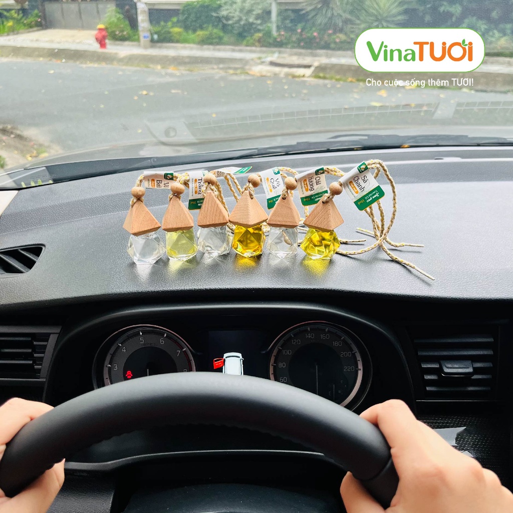 Tinh dầu lọ treo VINA TƯƠI TREO trong xe hơi, tủ quần áo, treo phòng