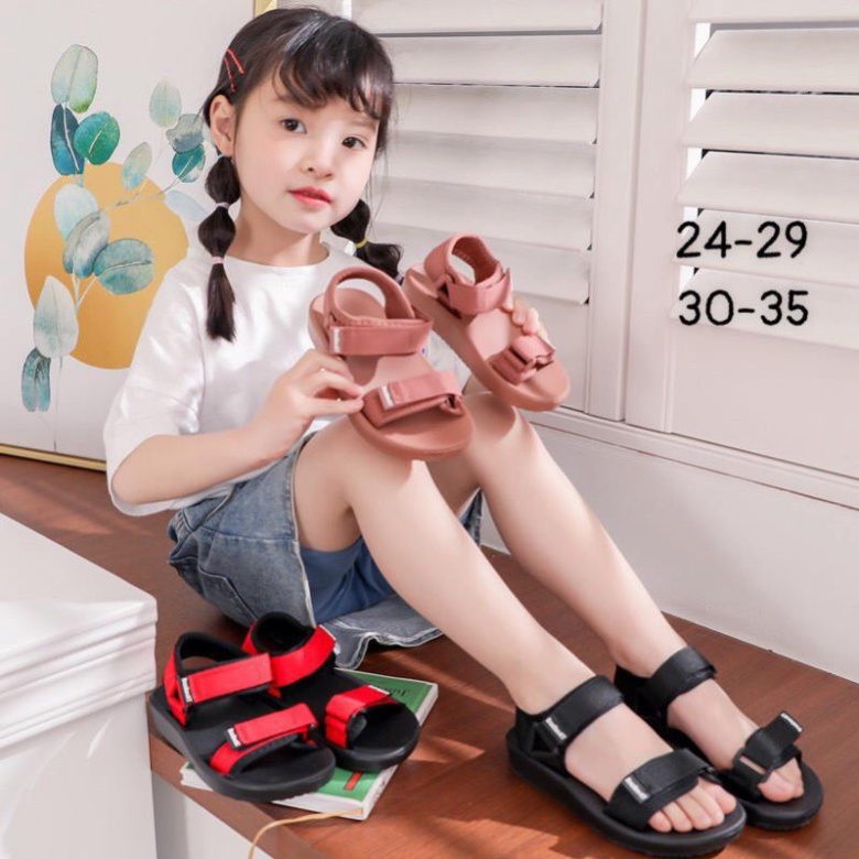 ❤️Mẫu Mới 2022❤️ Dép Sandal quai dù siêu nhẹ nhão nhoét đế chống trơn cho bé sz 24-35